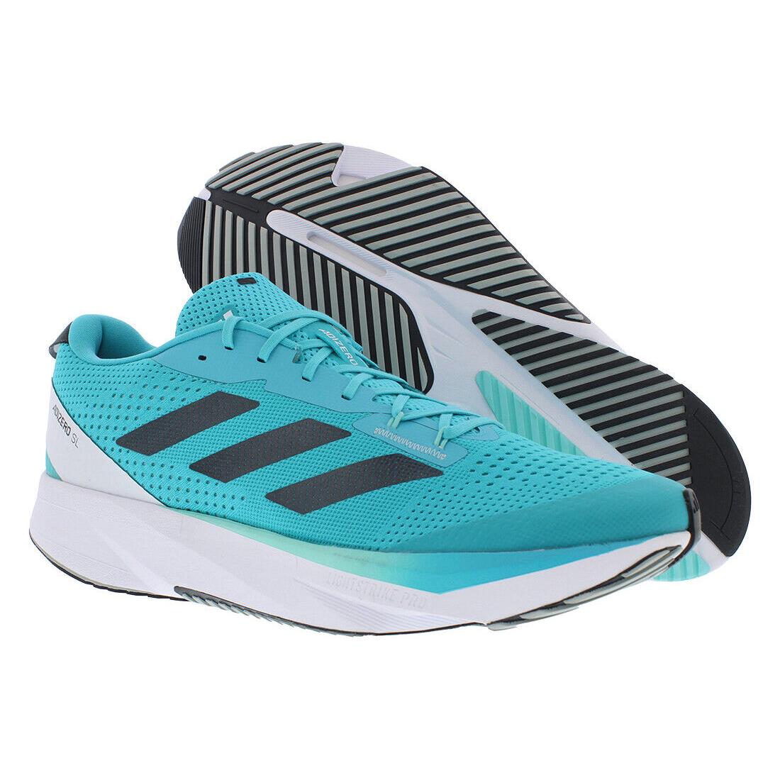 Adidas Adizero SL Mens Shoes - Lucid Cyan/Black Blue Metallic/Wonder Silver, Main: Blue