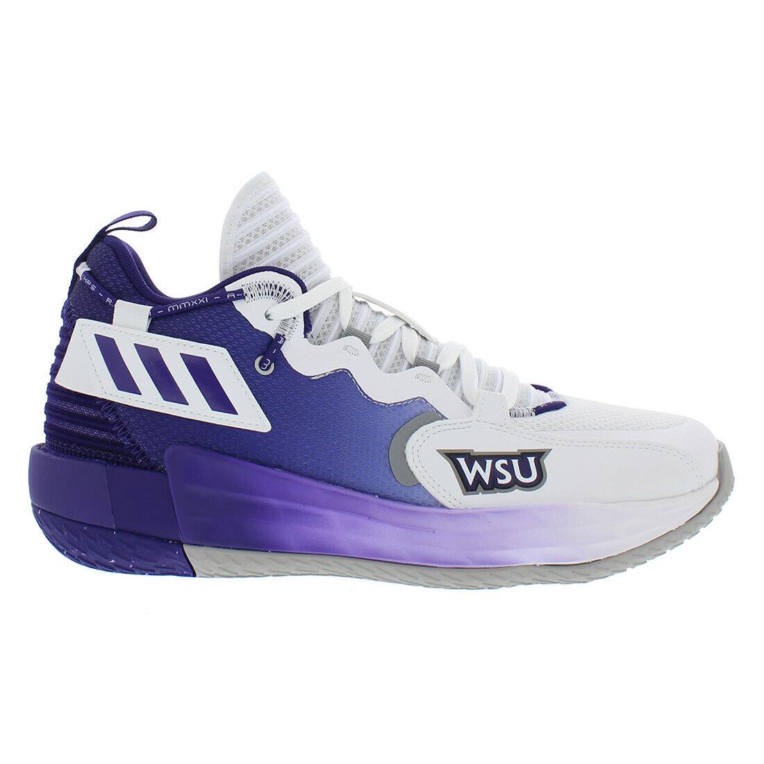 Adidas Sm Dame 7 Extply Unisex Shoes - White/Purple, Main: White