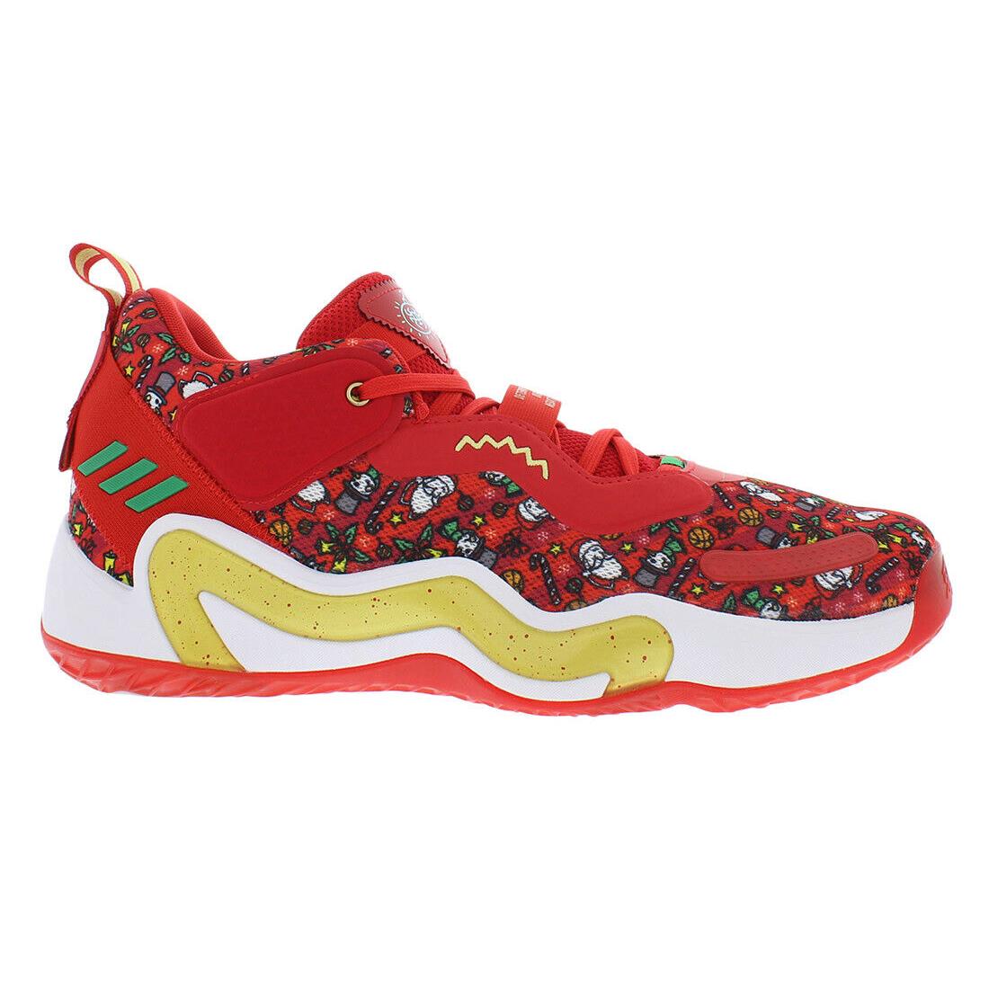 Adidas D.o.n. Issue 3 Gca Unisex Shoes - Red/Gold, Main: Red