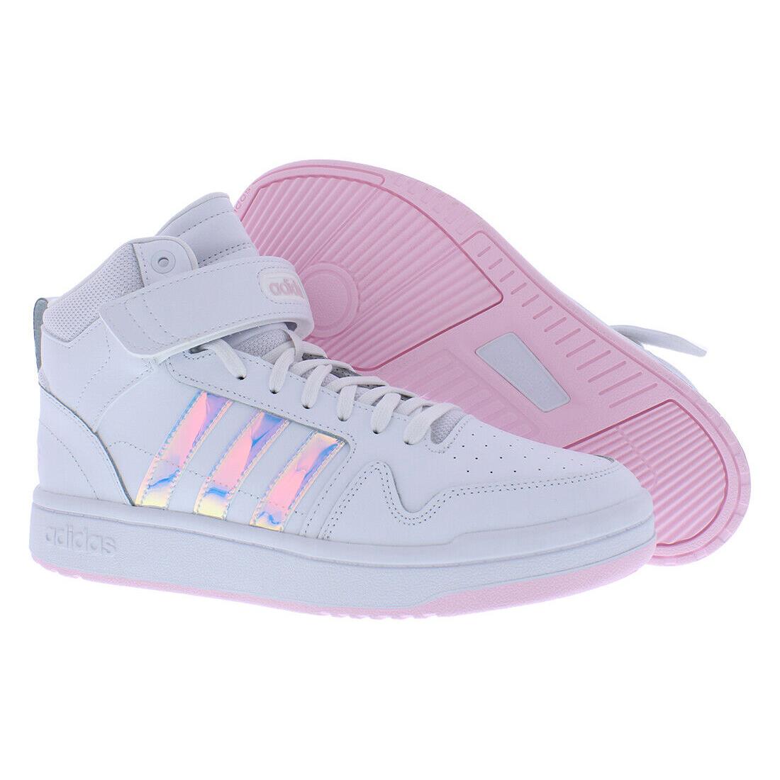 Adidas Postmove Mid Womens Shoes - Cloud White/Clear Pink/Cloud White, Main: White