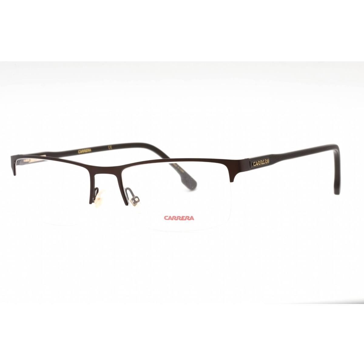 Carrera Men`s Eyeglasses Brown Metal Rectangular Half Rim Carrera 243 009Q 00