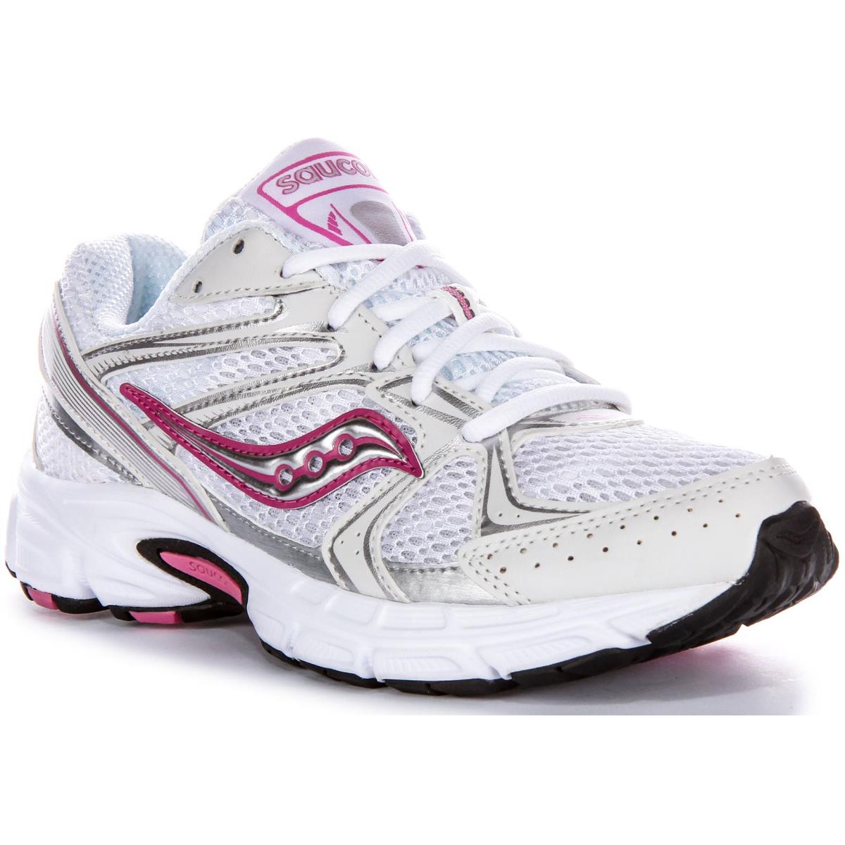 Saucony Ride Millennium Womens Trainer In White Pink US 5 - 11 - WHITE PINK