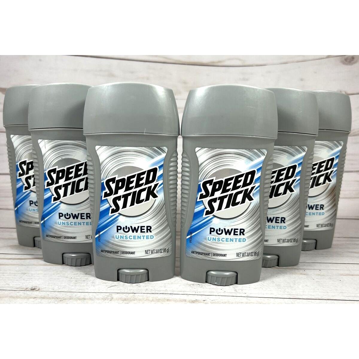 Speed Stick Power Unscented Antiperspirant Deodorant 6 Pack BB:9/2025