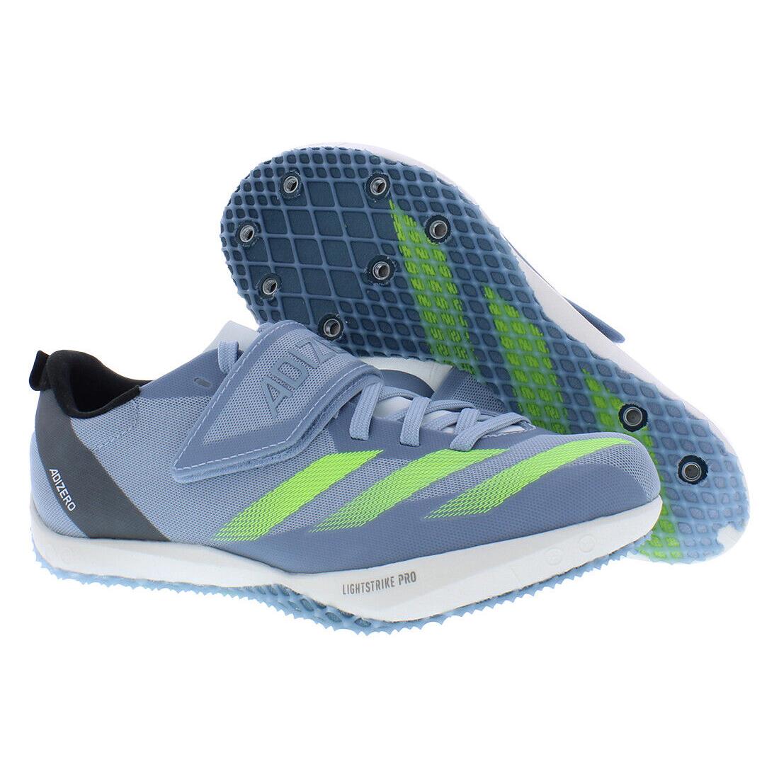 Adidas Adizero HJ Unisex Shoes Size 4.5 Color: Wonder Blue/lucid Lemon/arctic - Wonder Blue/Lucid Lemon/Arctic Night, Main: Blue