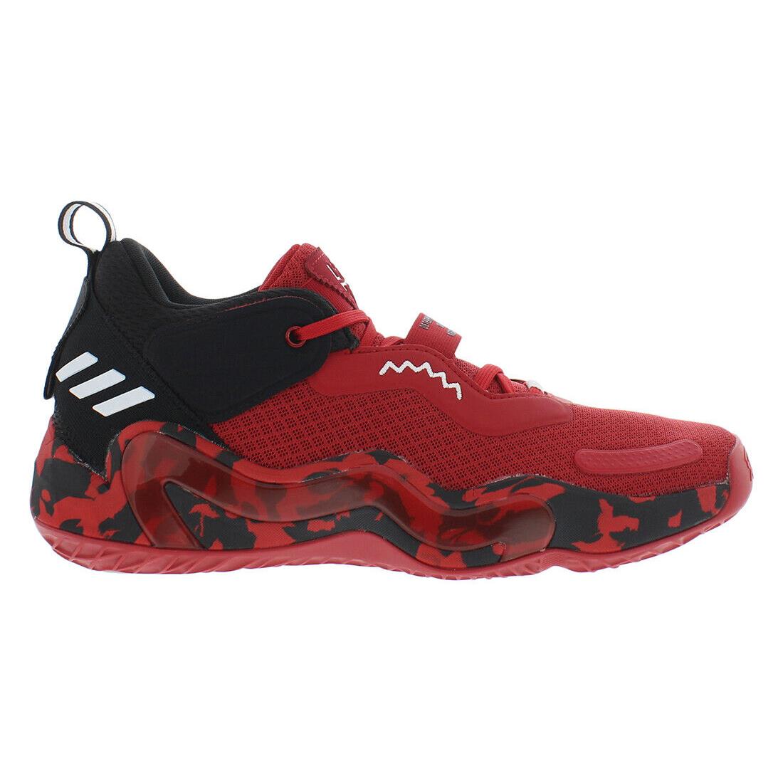 Adidas Sm D.o.n. Issue 3 Unisex Shoes Size 11 Color: Red/black - Red/Black, Main: Red