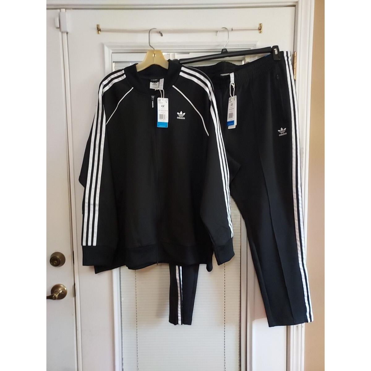 Adidas Plus Size 4X Women`s Sst Tracksuit