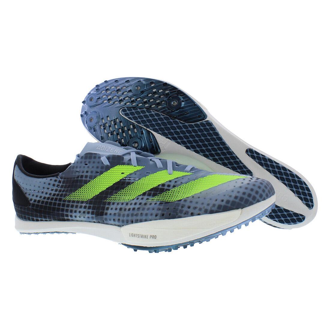 Adidas Adizero Ambition Unisex Shoes Size 11.5 Color: Wonder Blue/lucid - Wonder Blue/Lucid Lemon/Arctic Night, Main: Blue