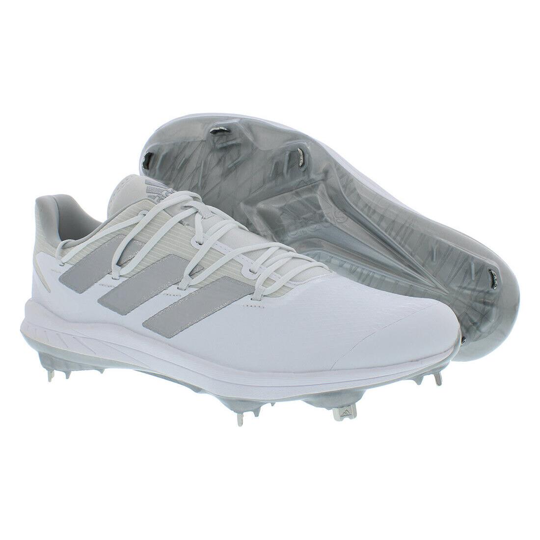 Adidas Adizero Afterburner Mens Shoes Size 8 Color: Cloud White/silver - Cloud White/Silver Metallic/Team Light Grey, Main: White