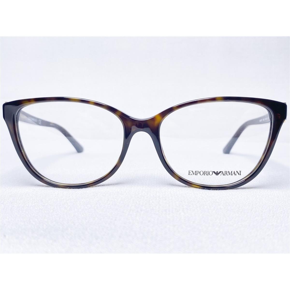 Emporio Armani EA3077 5026 Womens Havana Cat Eye Eyeglasses Frames 54/16 140