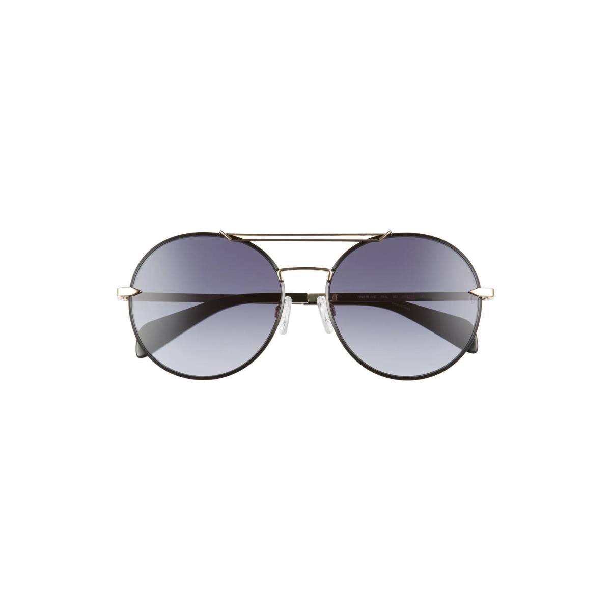 Rag Bone Round Aviator 59mm Gradient Sunglasses Gold Frame / Grey Lens