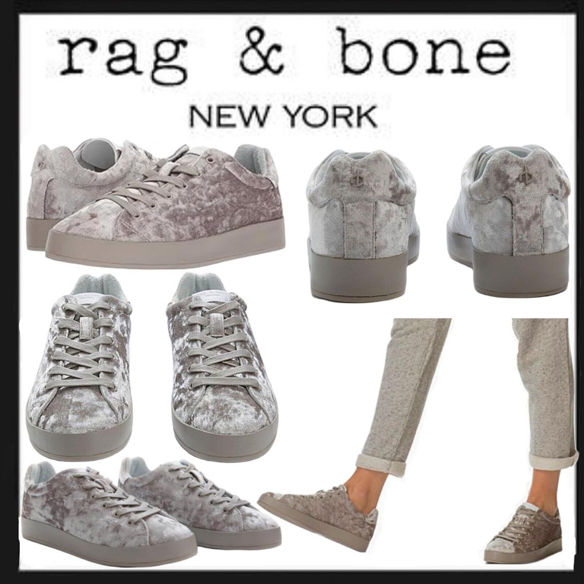 Rag Bone Sz9.5 RB1 Low Dove Velvet Sneakers