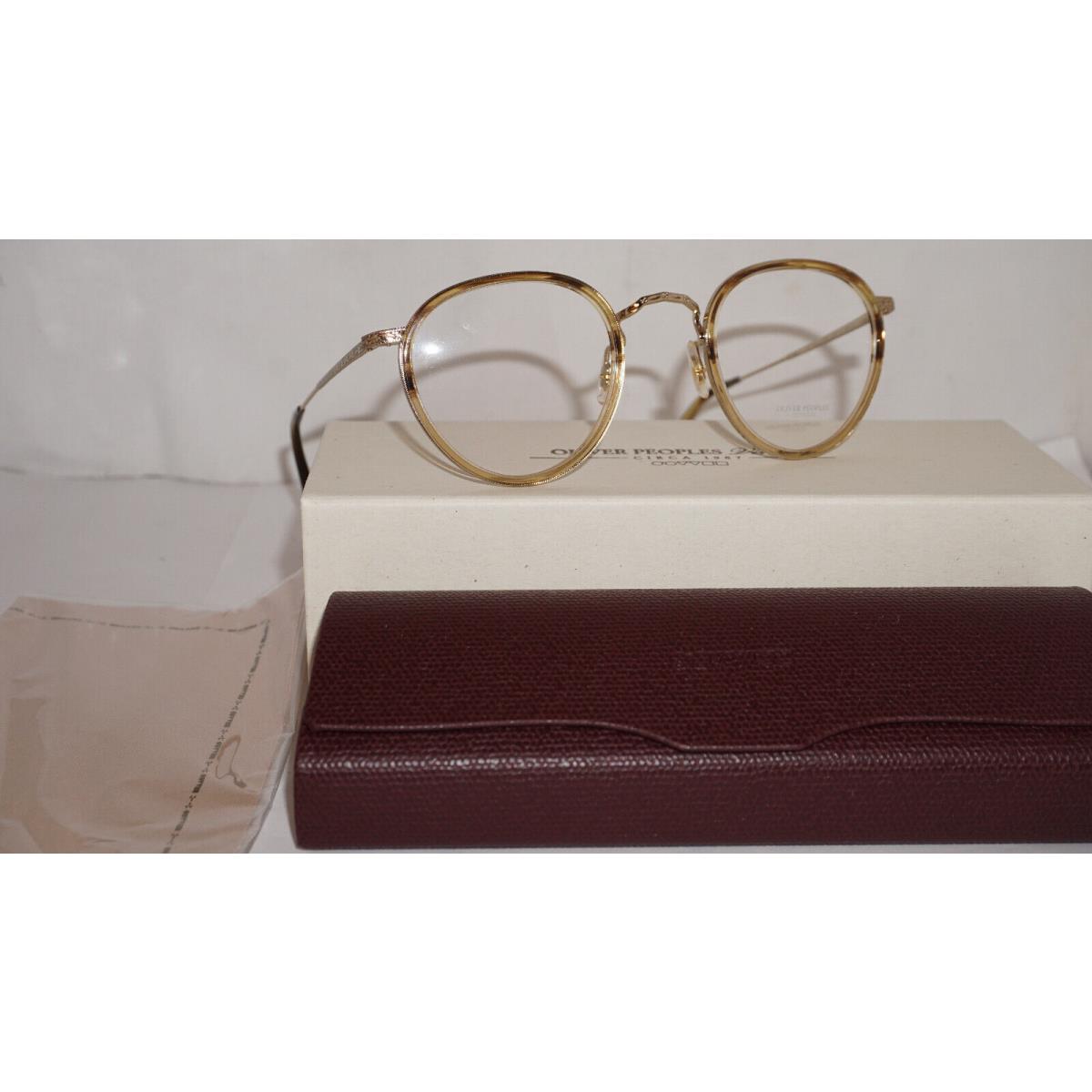 Oliver Peoples Vintage Eyeglasses Canarywood Gold OV1104 5330 48 24 148