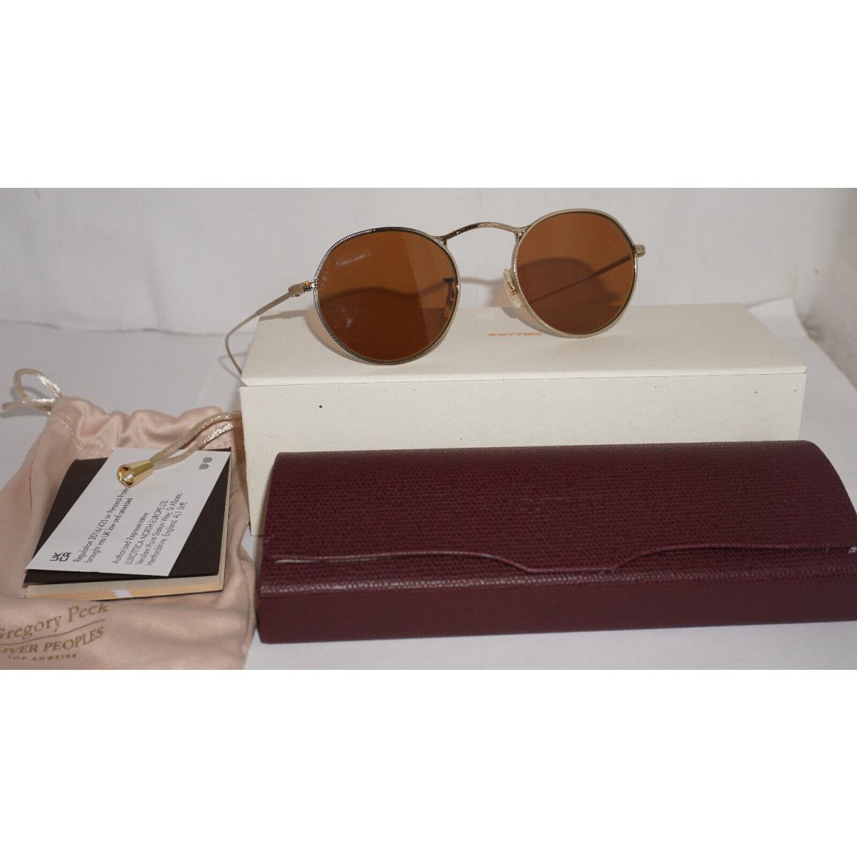 Oliver Peoples Sunglasse M-4 30TH Gold Cognac Mirror OV1220S 5039W4 49 20 145