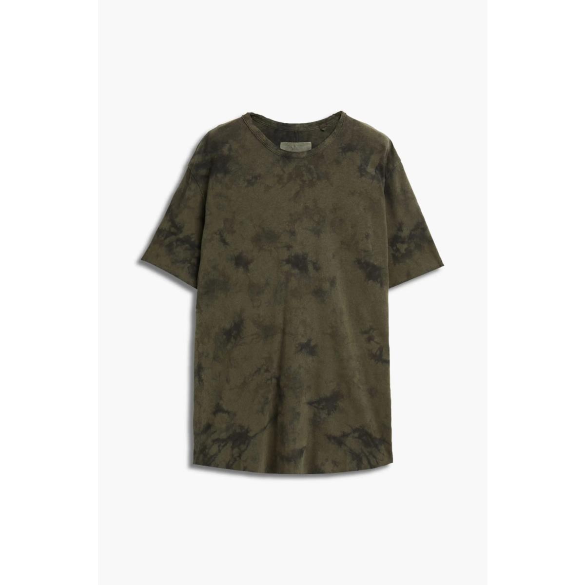 Rag Bone Men`s Haydon Tie Dye Linen Cotton T-shirt - - Army Green - Sz L