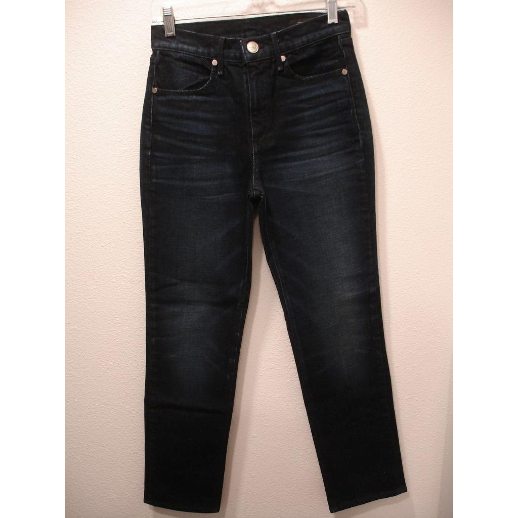 Rag Bone Ankle Cigarette Jeans Jack Dark Blue Denim Women`s 25 X 28