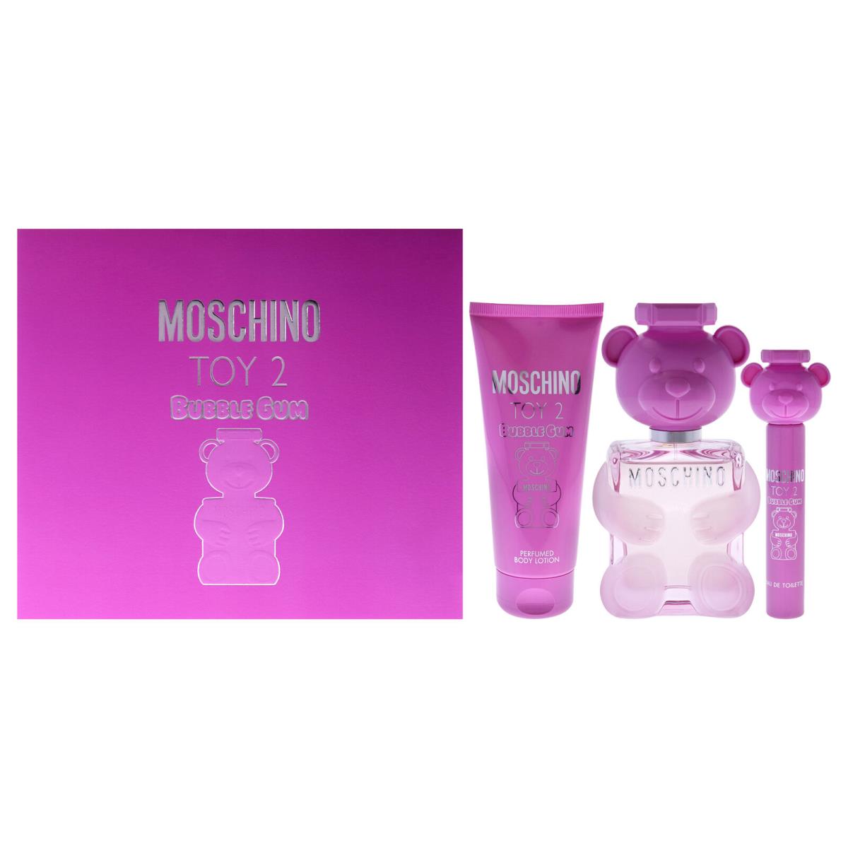 Moschino Toy 2 Bubble Gum by Moschino For Women - 3 Pc Gift Set