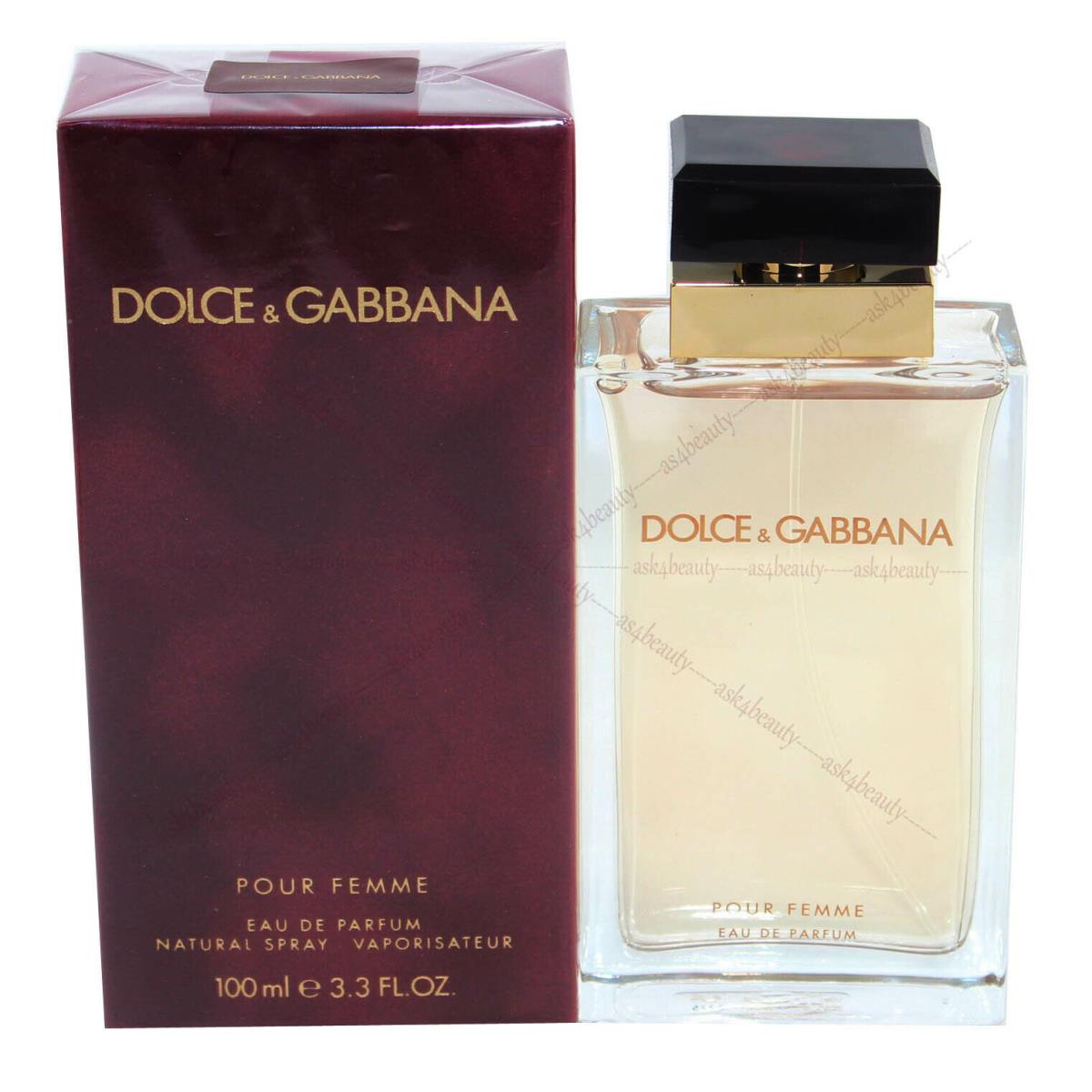 Dolce Gabbana Pour Femme 3.4 oz/100 ml Edp Spray For Women