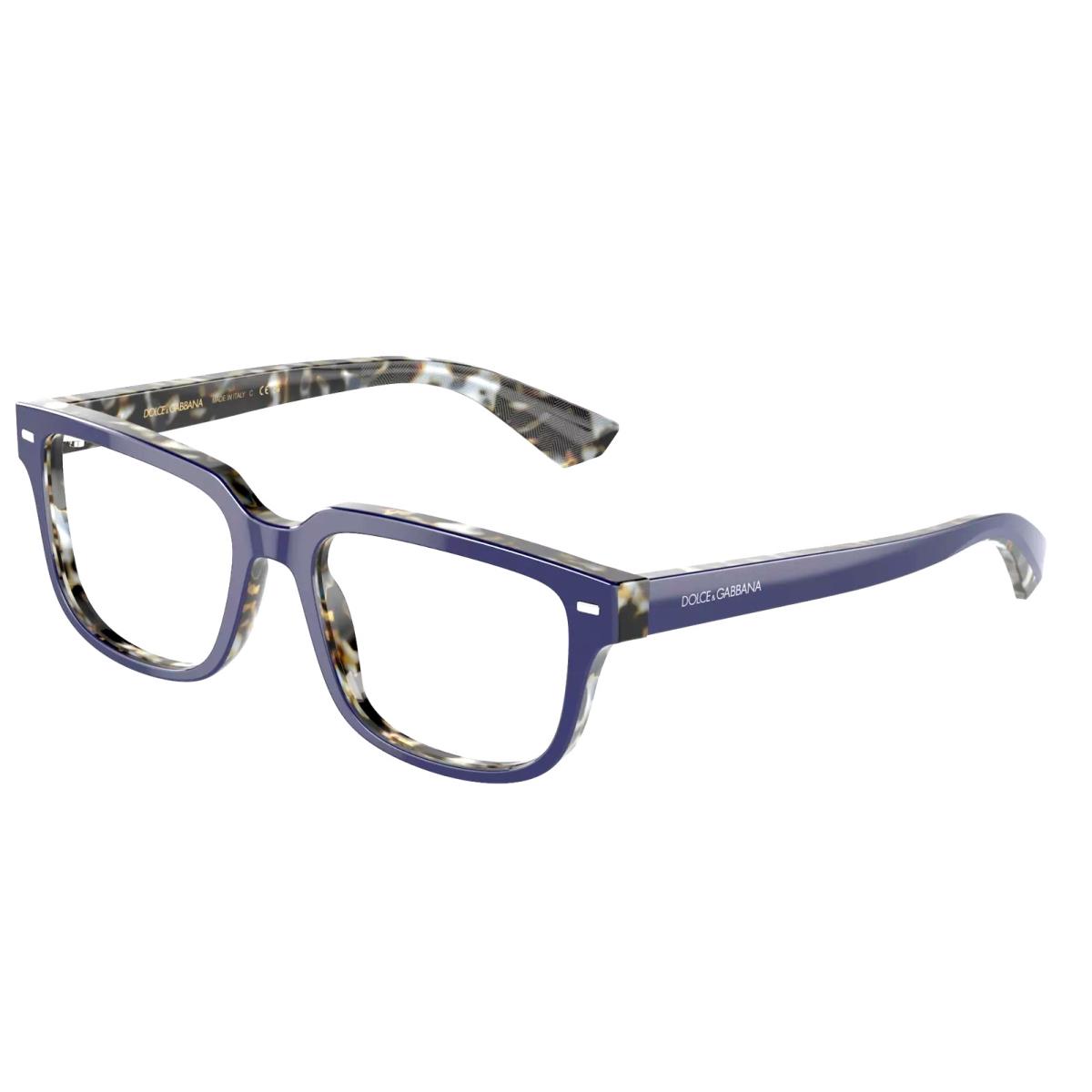 Dolce Gabbana Eyeglasses DG 3380 3423 54-18 145 Blue on Blue Tortoise Frames