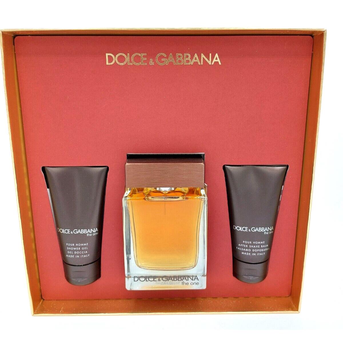 Dolce Gabbana The One Pour Homme Edt 3.3oz Balm 1.7oz Gel 1.7oz