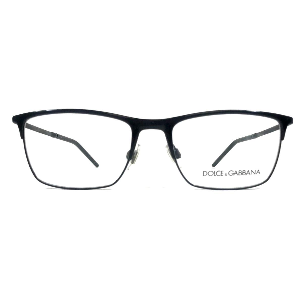 Dolce Gabbana Eyeglasses Frames DG1309 01 Black Rectangle Full Rim 53-18-140