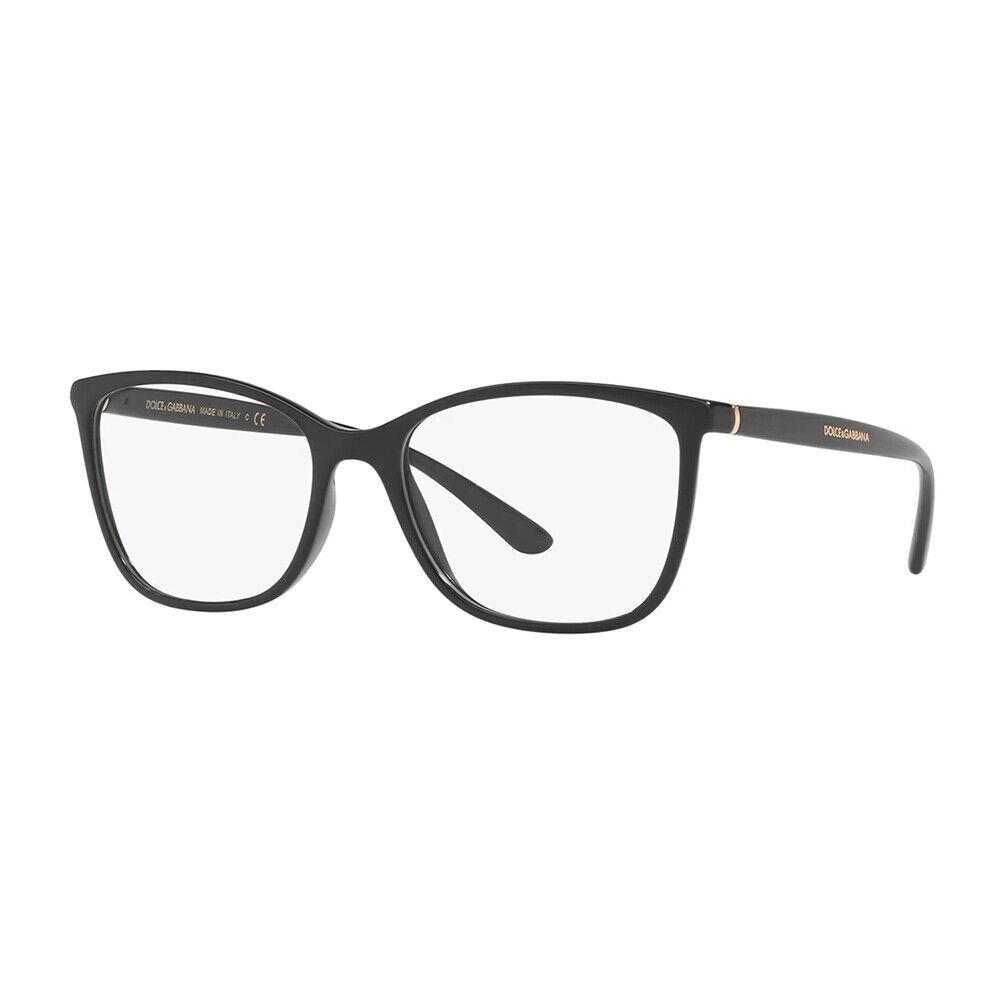 Dolce Gabbana DG 5026 501 Black Plastic Rectangle Eyeglasses 54mm