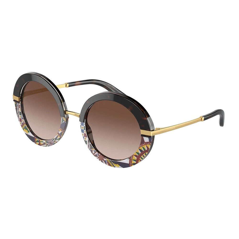 Dolce Gabbana DG 4393 327813 Top Havana/handcart Plastic Metal Sunglasses