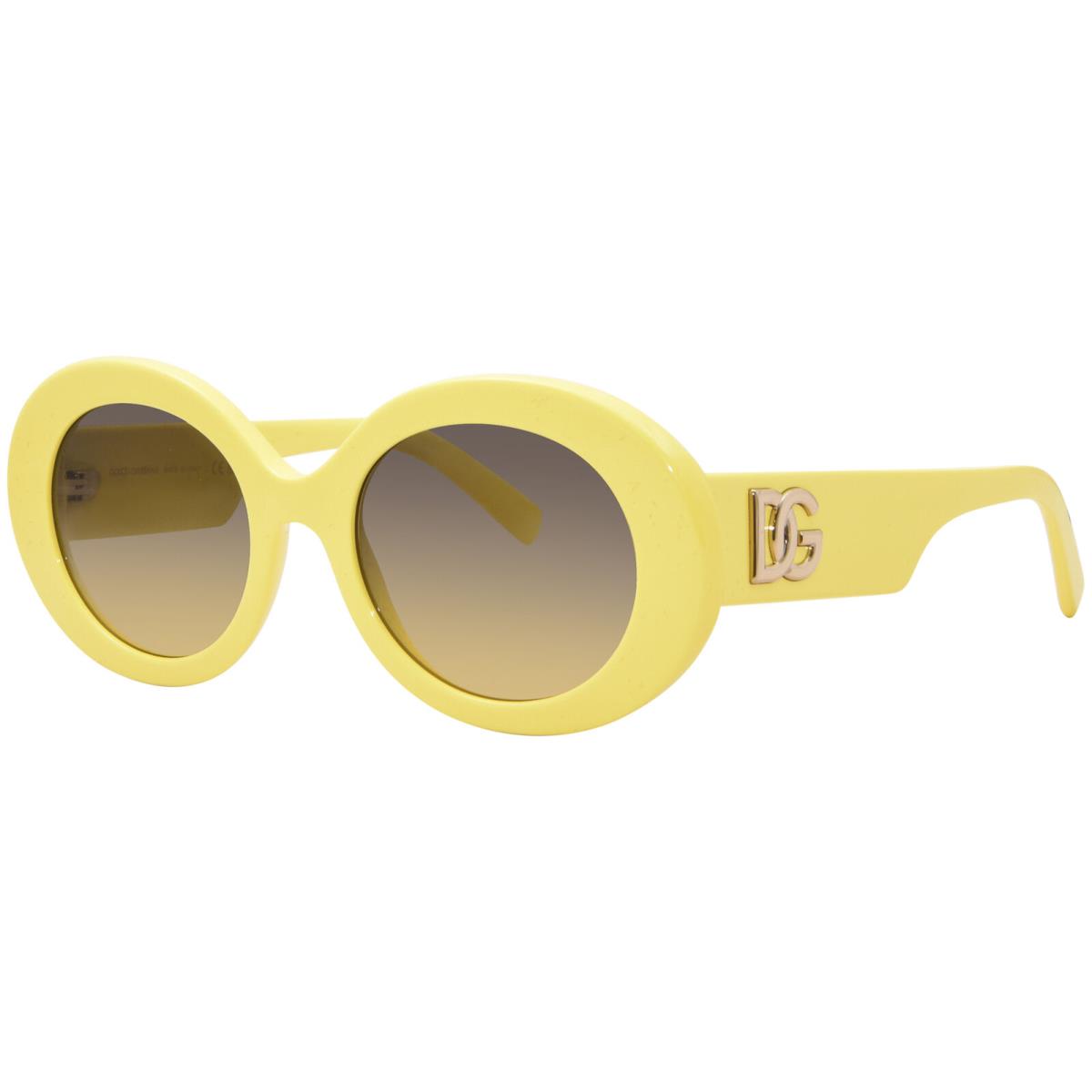 Dolce Gabbana DG4448 333411 Sunglasses Women`s Yellow/yellow Gradient 51mm