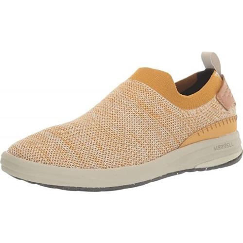 Merrell Women 6.5 Gold Beige Gridway Moc Woven Slip ON Shoes