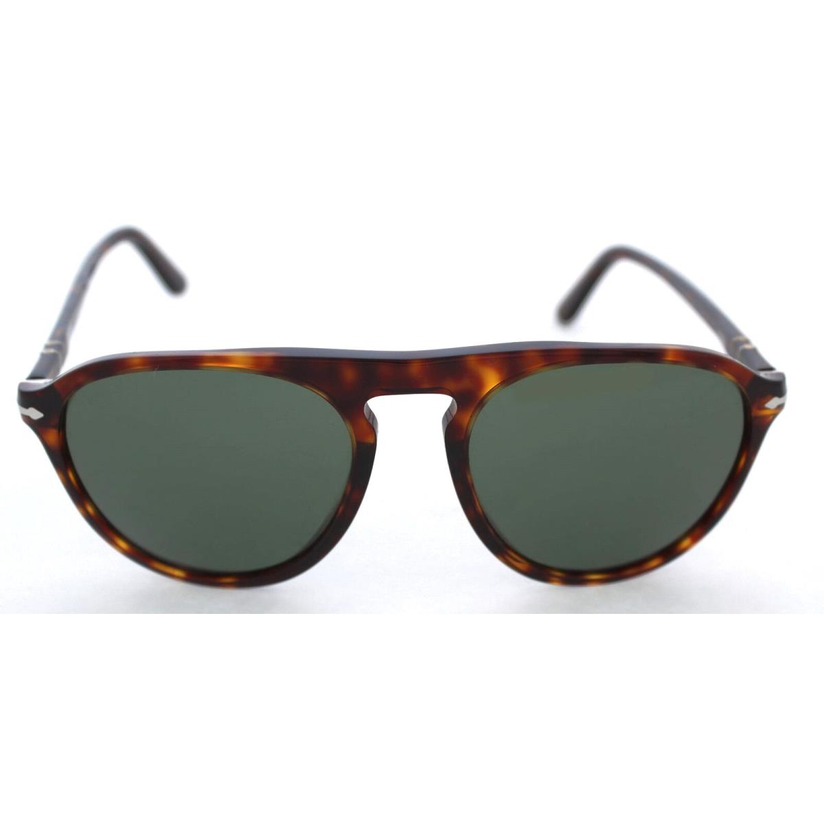 Persol Unisex Round PO3302 Sunglasses Havana/green