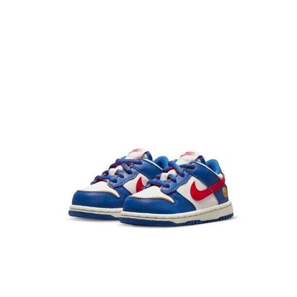 Nike Dunk Low TD NN Toddler US Size - 10C Style FD0675-400 - GAME ROYAL/UNIVERSITY RED-SAIL