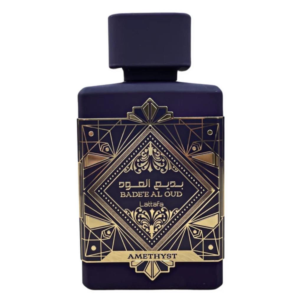 Badee Al Oud Amethyst Edp - 100ML by Lattafa with Velvet Pouch