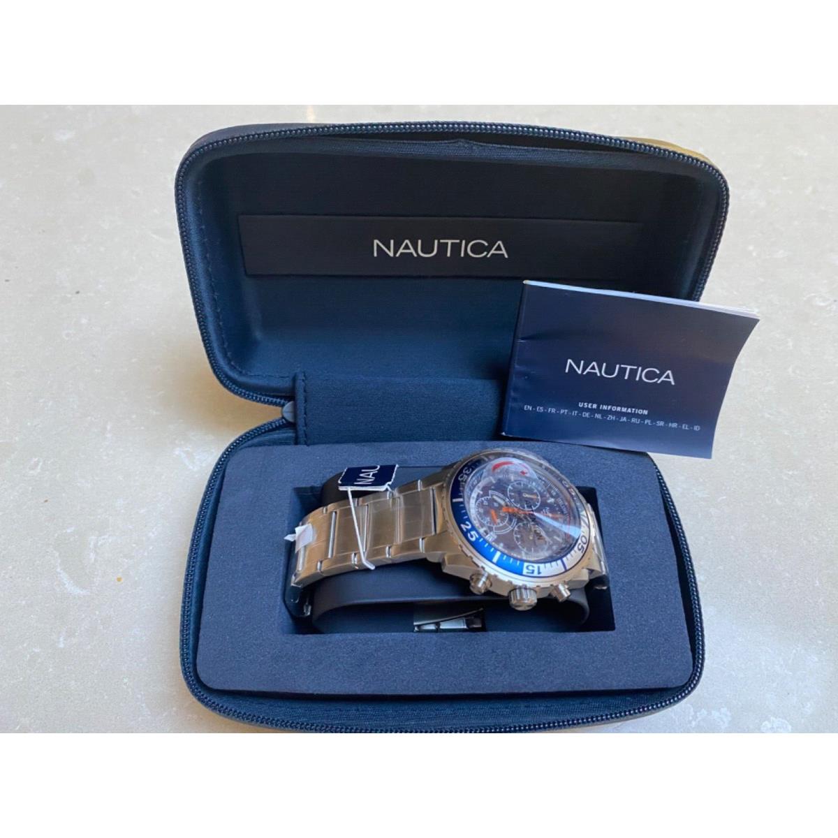 Collectible Nautica Stainless Steel Chronograph Watch