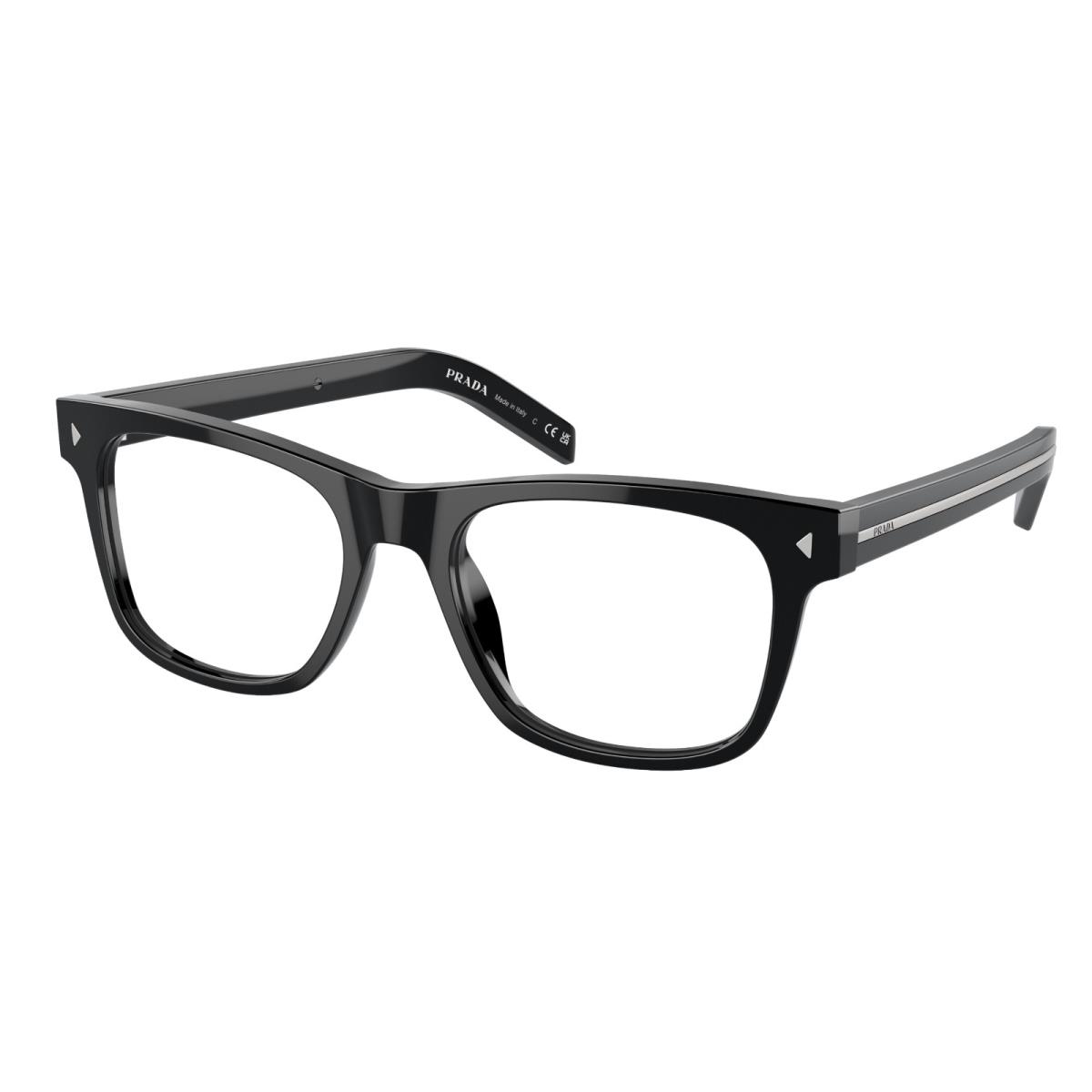 Prada Reading Glasses Vpr A13 16K-1O1 54-19 150 Large Black Frames Readers