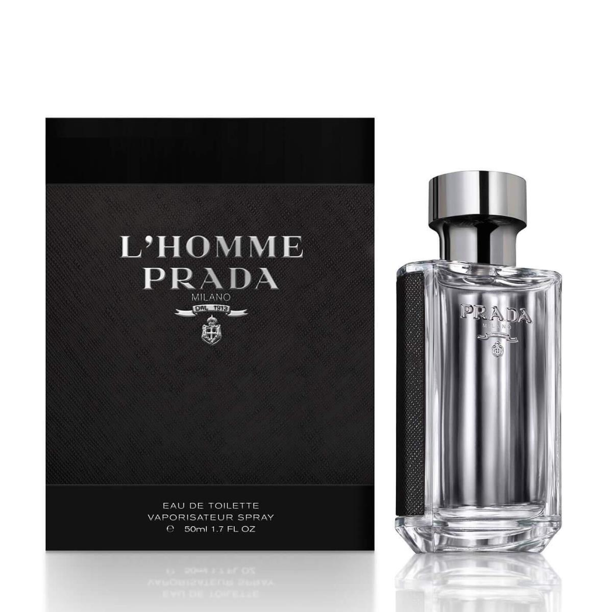 Prada L`homme Eau De Toilette Spray For Men 1.7 fl oz 100 ml