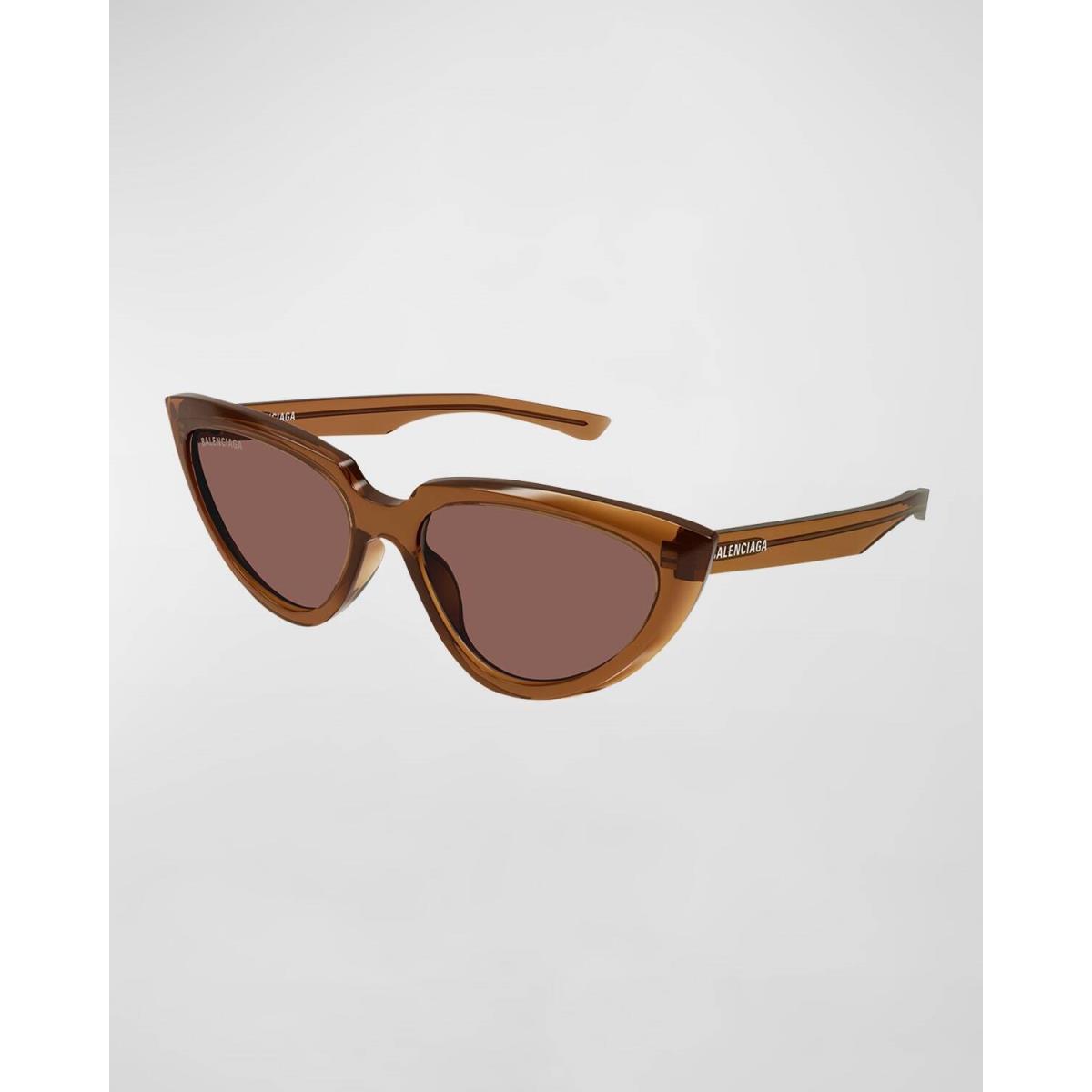 Balenciaga BB0182S-005 Brown Brown Brown Sunglasses