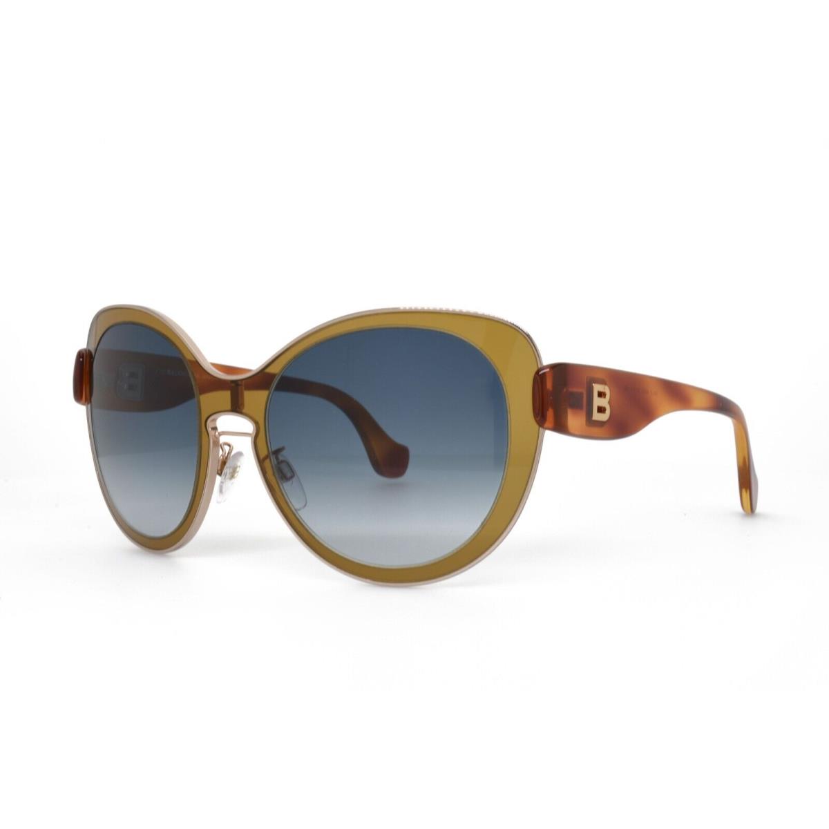 Balenciaga BA2 45W 56-19-140 Brown Gold Sunglasses