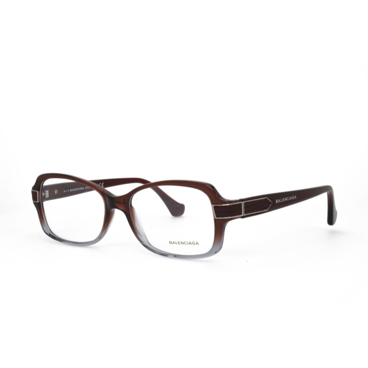 Balenciaga 5005 068 53-15-135 Dark Red Brown Gray Eyeglasses