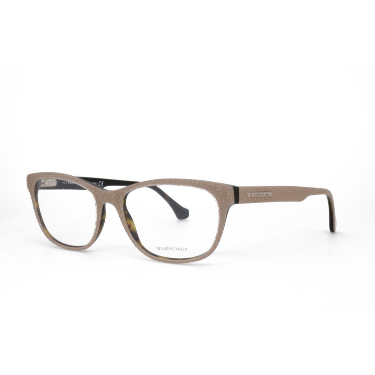 Balenciaga 5037 074 55-17-140 Brown Tan Droplet Eyeglasses