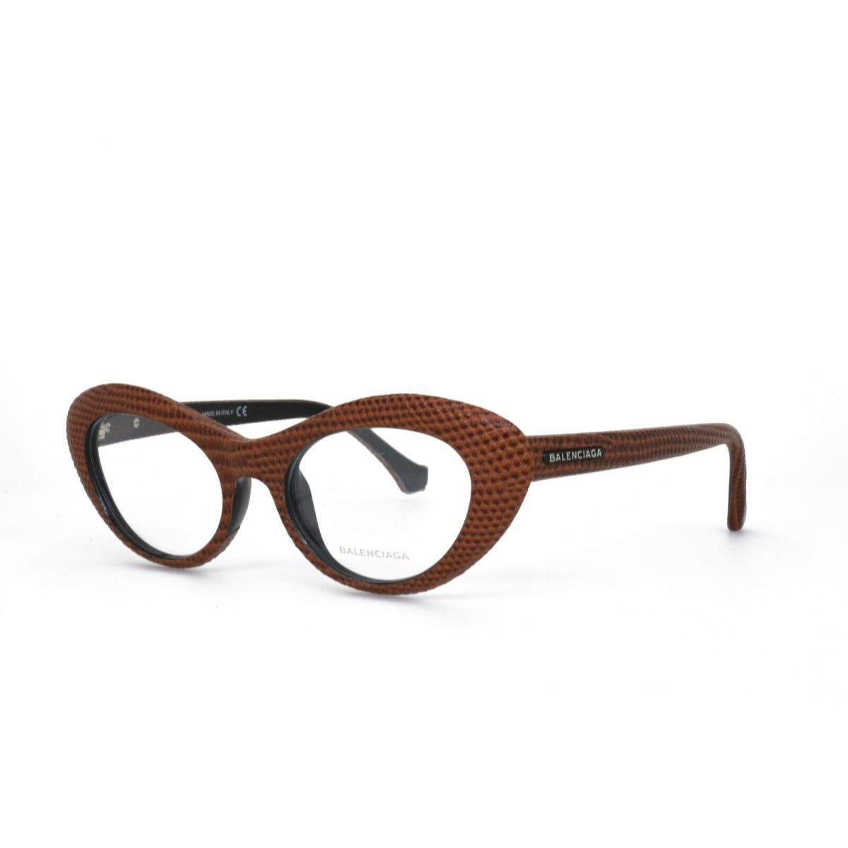 Balenciaga 5048 044 49-18-140 Brown Leather Eyeglasses