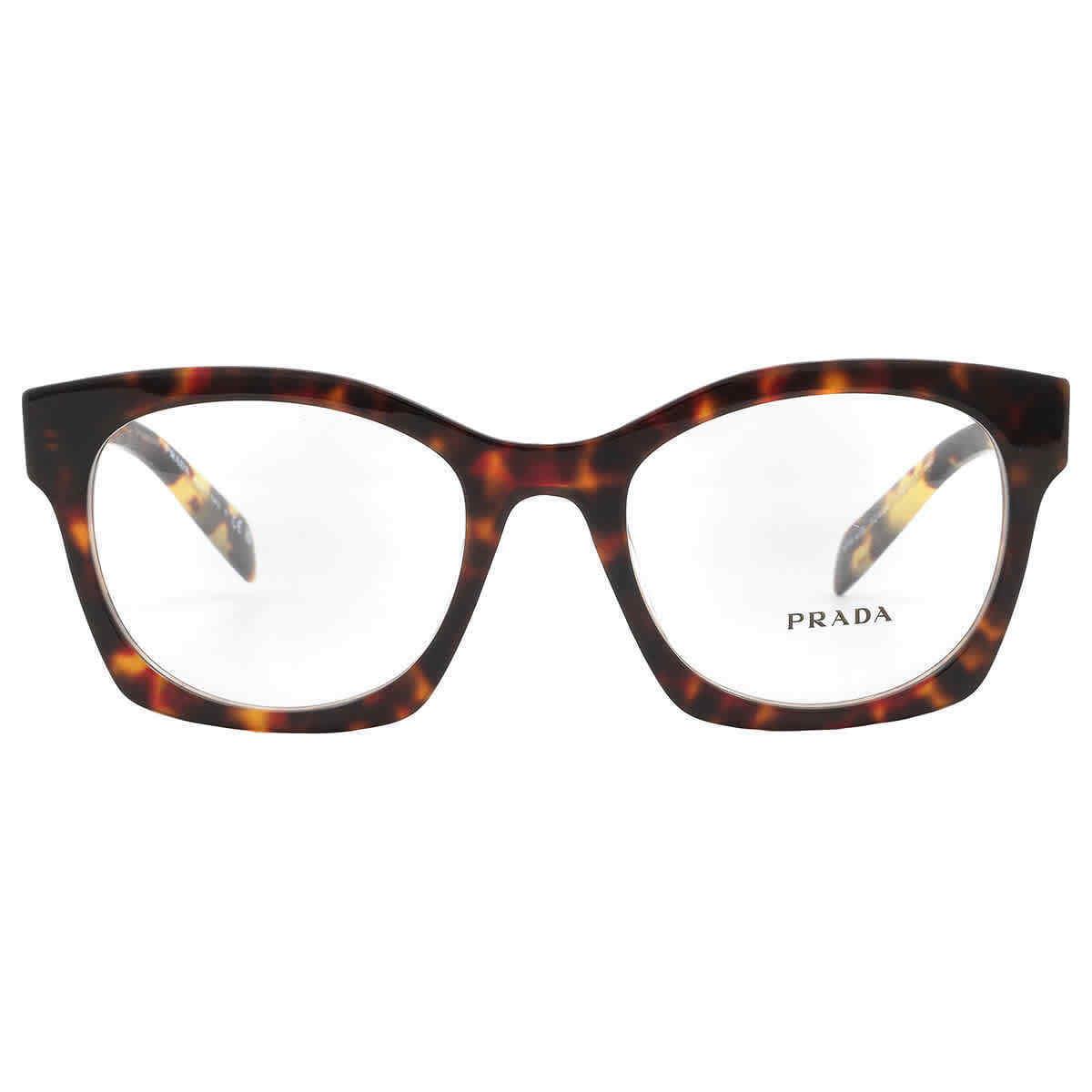 Prada Demo Butterfly Ladies Eyeglasses PR A05V 17N1O1 52 PR A05V 17N1O1 52