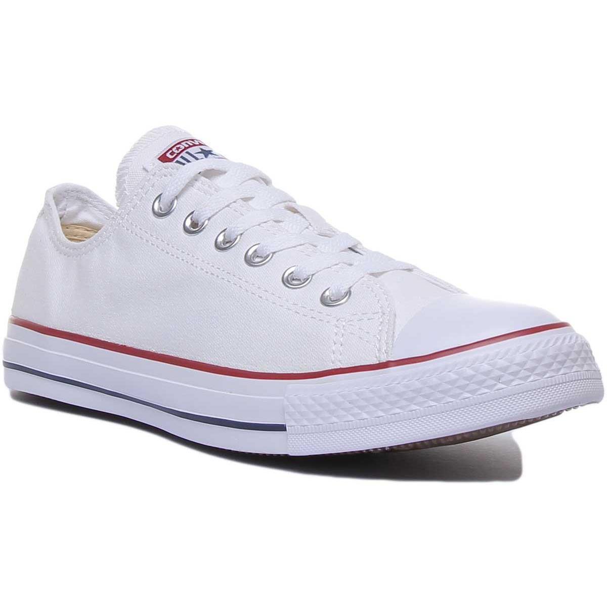 Converse All Star Low Top Trainer Mens EX Display In White Size 9.5