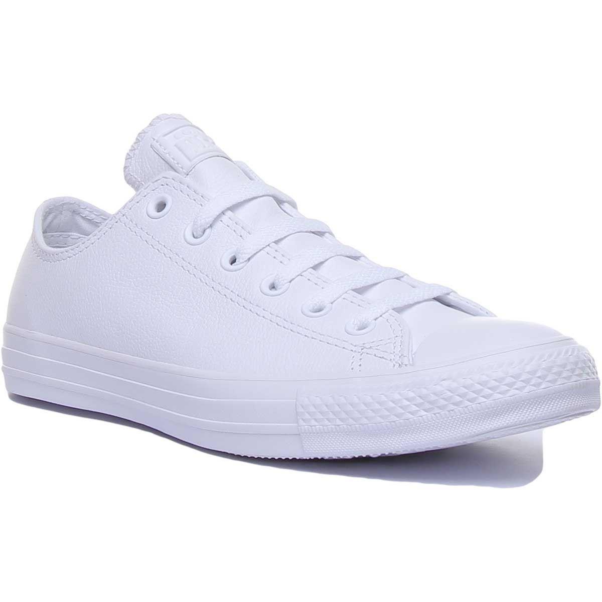 Converse 136823 A-ct Lo Top Lace Up 7.5-12 Mens Sneaker In White US 6 - 13