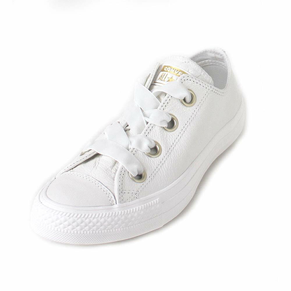 Converse Chuck Taylor All Star Big Eyelets Ox Sneakers White Gold