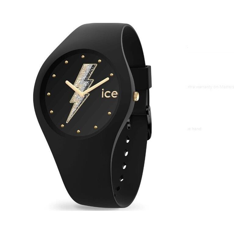 Ice Glam Rock Electric Black Strap Women`s Watch Ice 019858