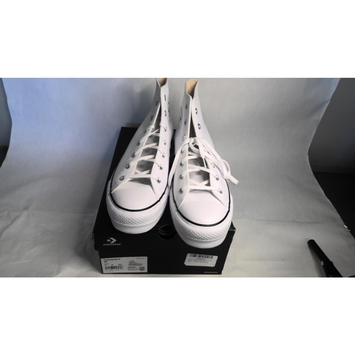 Size 13 - Converse Chuck Taylor All Star Lift High White W