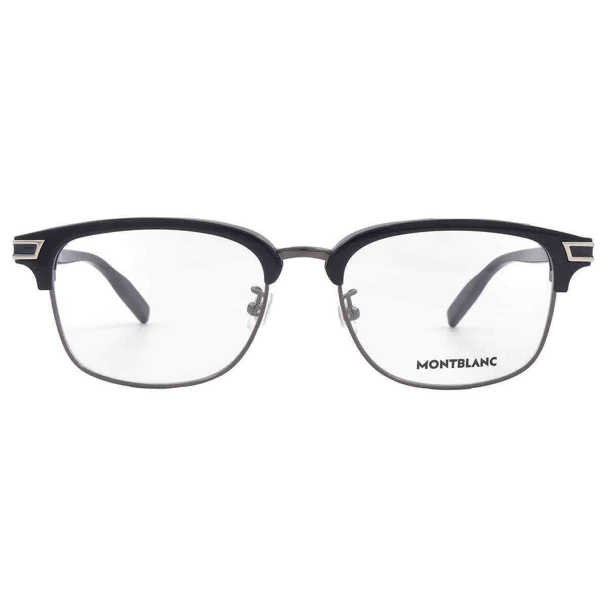 Montblanc Demo Square Men`s Eyeglasses MB0043O 005 55 MB0043O 005 55