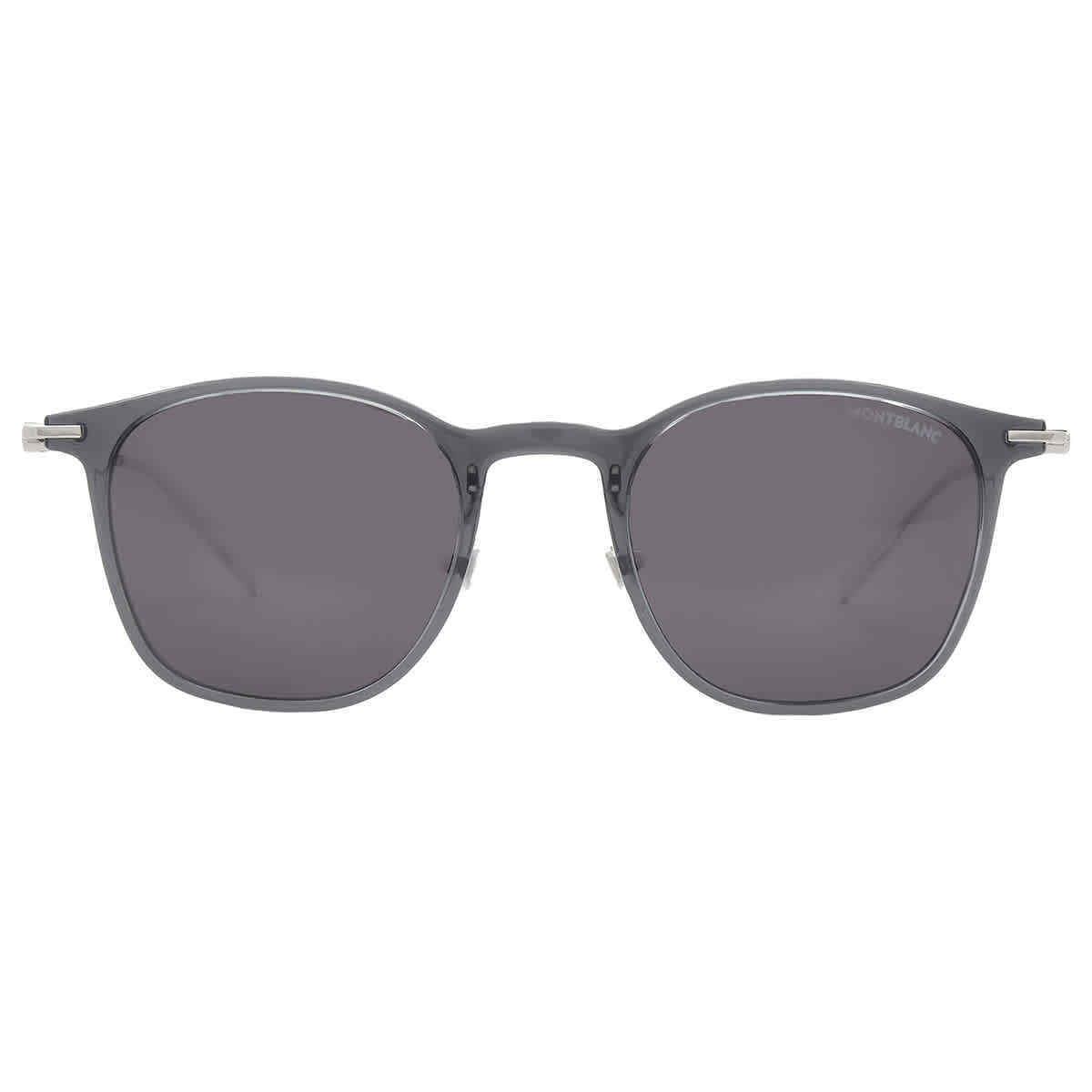 Montblanc Grey Sport Men`s Sunglasses MB0098S 001 49 MB0098S 001 49