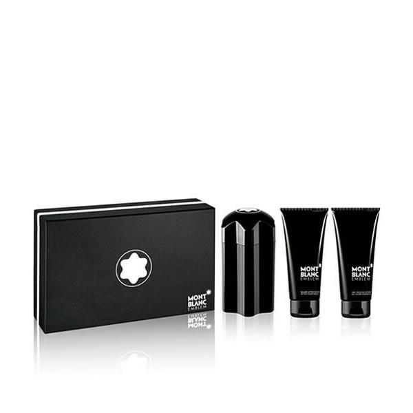 Montblanc Mont Blanc Emblem Gift Set 3.3 oz Edt After Shave Shower Gel 3 Pc Men