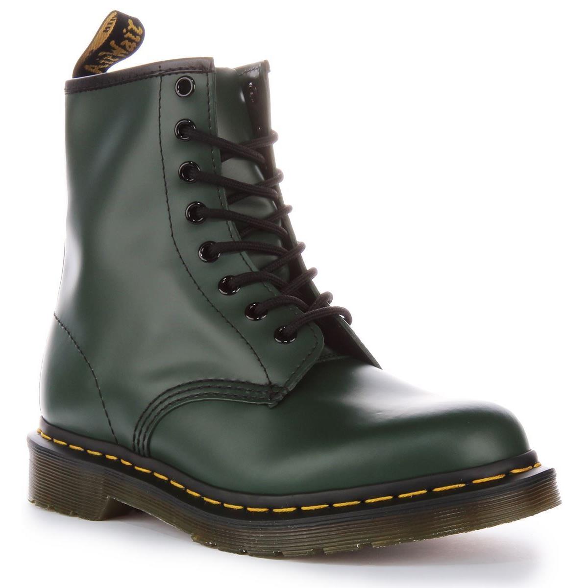 Dr Martens 1460 Green Green 8 Hole Boot Inmens Boot Green Size US 6 - 13