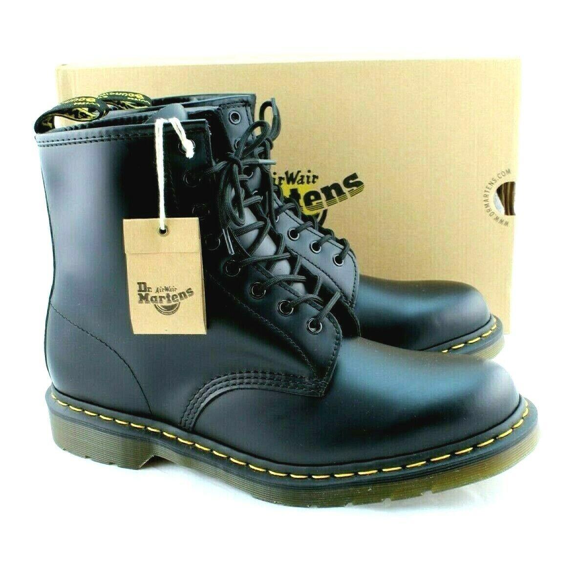 DR Martens 1460 Size 14 Black Smooth Leather 8 Eye Men`s Boots Retail